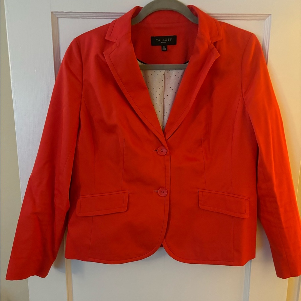 Orange 10 petite Talbots blazer